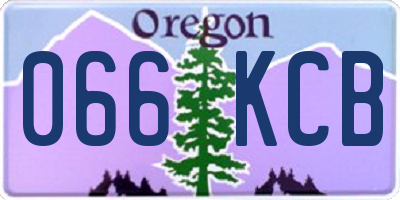 OR license plate 066KCB