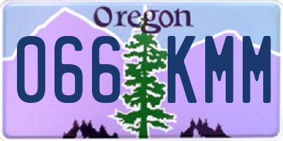 OR license plate 066KMM