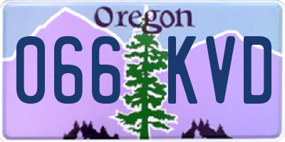 OR license plate 066KVD
