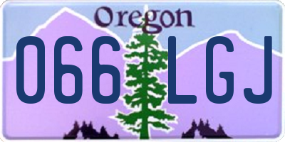 OR license plate 066LGJ