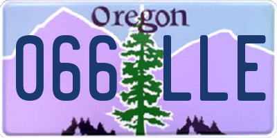 OR license plate 066LLE