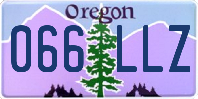 OR license plate 066LLZ