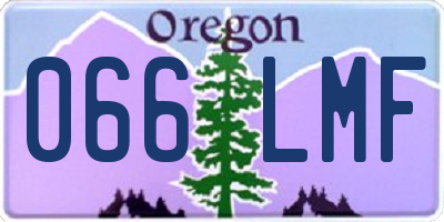 OR license plate 066LMF