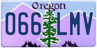 OR license plate 066LMV