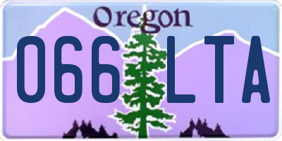 OR license plate 066LTA