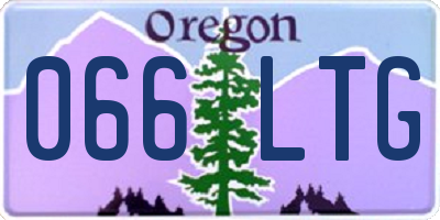 OR license plate 066LTG