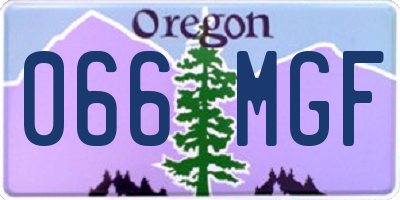 OR license plate 066MGF
