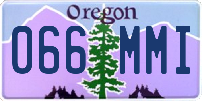 OR license plate 066MMI