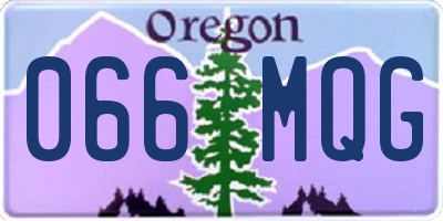 OR license plate 066MQG