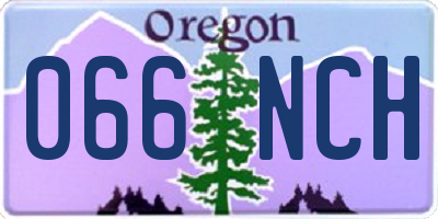 OR license plate 066NCH