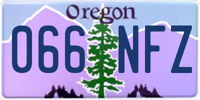 OR license plate 066NFZ