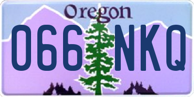 OR license plate 066NKQ