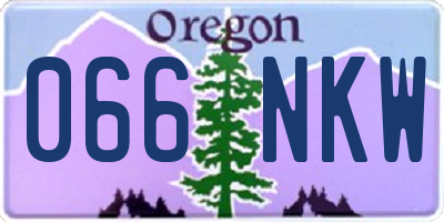 OR license plate 066NKW