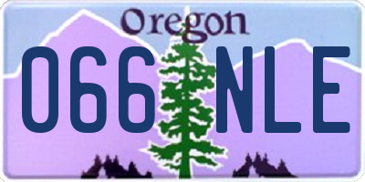 OR license plate 066NLE