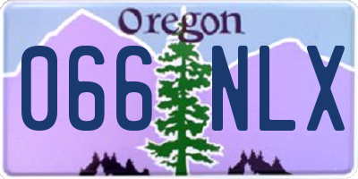 OR license plate 066NLX