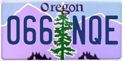 OR license plate 066NQE