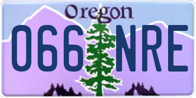 OR license plate 066NRE