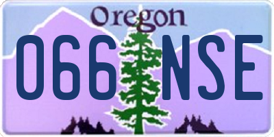 OR license plate 066NSE