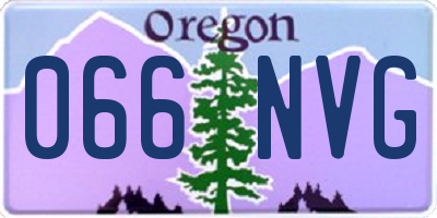 OR license plate 066NVG