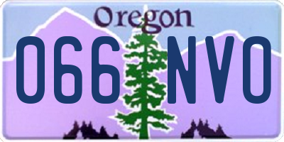 OR license plate 066NVO