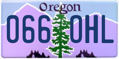 OR license plate 066OHL