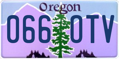 OR license plate 066OTV