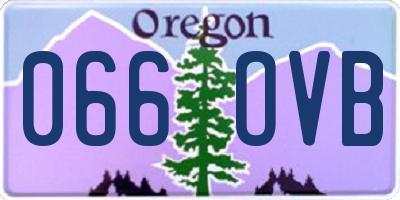 OR license plate 066OVB