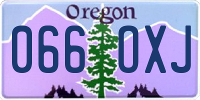 OR license plate 066OXJ