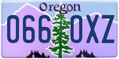 OR license plate 066OXZ