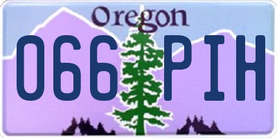 OR license plate 066PIH