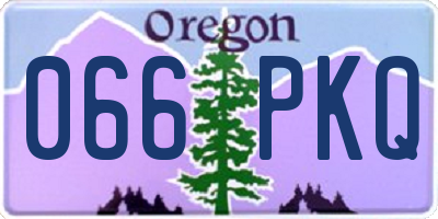 OR license plate 066PKQ