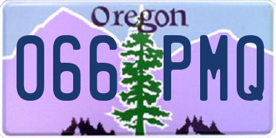 OR license plate 066PMQ