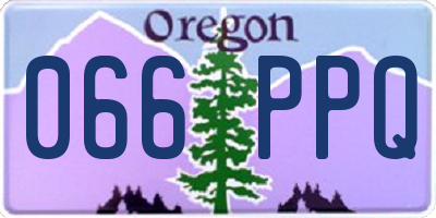 OR license plate 066PPQ