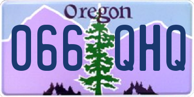 OR license plate 066QHQ