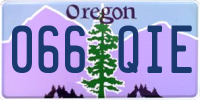 OR license plate 066QIE