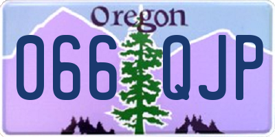 OR license plate 066QJP