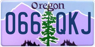 OR license plate 066QKJ