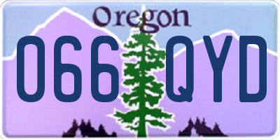 OR license plate 066QYD