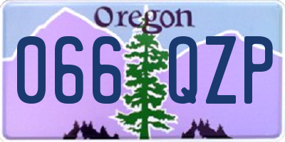 OR license plate 066QZP