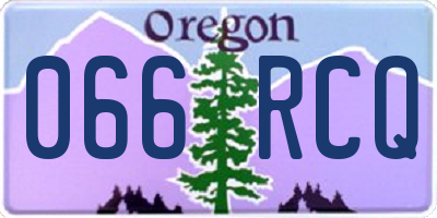 OR license plate 066RCQ