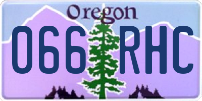 OR license plate 066RHC