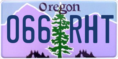 OR license plate 066RHT