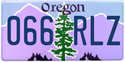 OR license plate 066RLZ