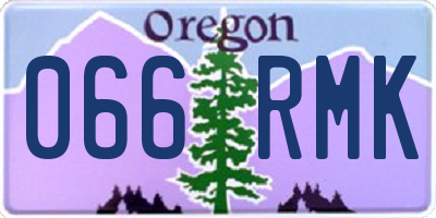 OR license plate 066RMK