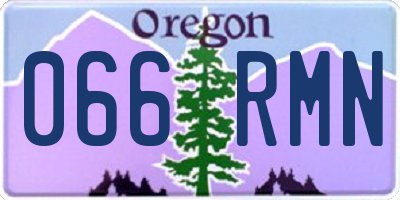 OR license plate 066RMN