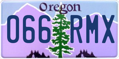 OR license plate 066RMX