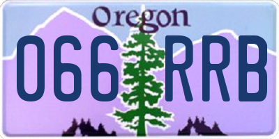 OR license plate 066RRB