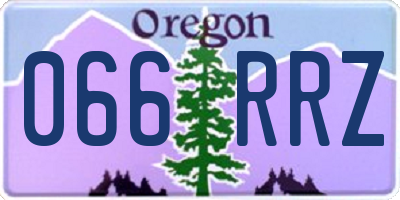 OR license plate 066RRZ