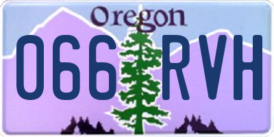 OR license plate 066RVH