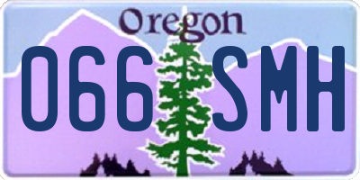 OR license plate 066SMH